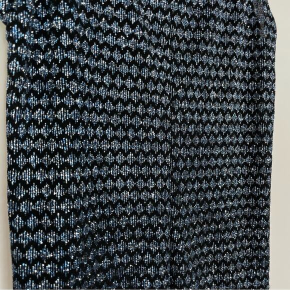 Blue Sage Vintage glittery shimmer tank blouse 90s Y2K evening artsy size Large - Picture 5 of 11